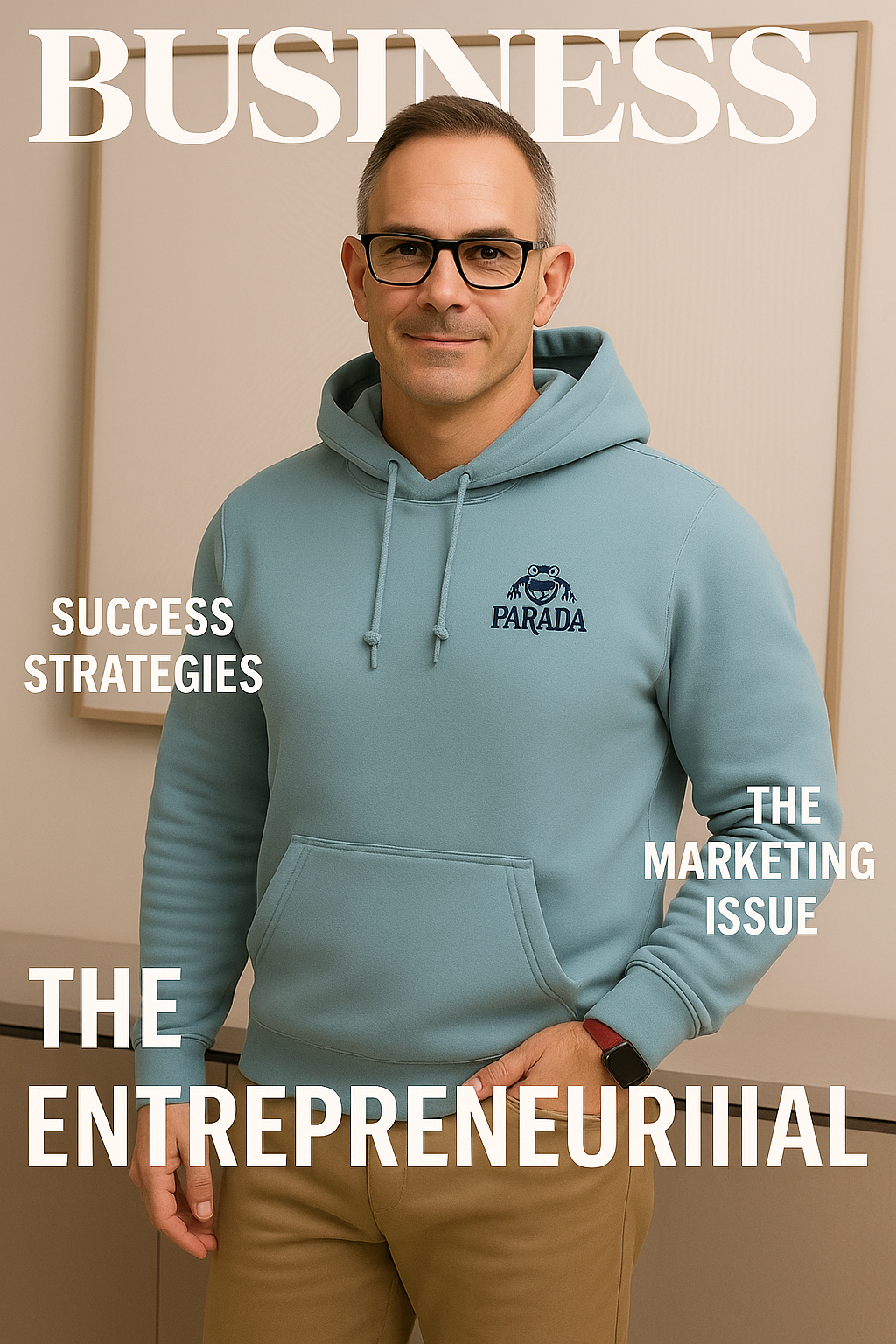 Light Blue Hoody - Parada Classic Logo – Limited Edition